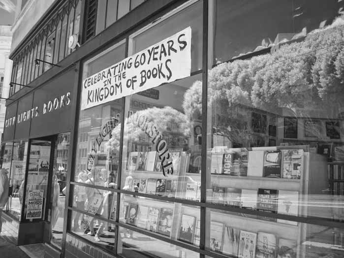 City Lights Books in North Beach, the incubator & stimulus of the Beat Generation / Photo by Mel Solomon
