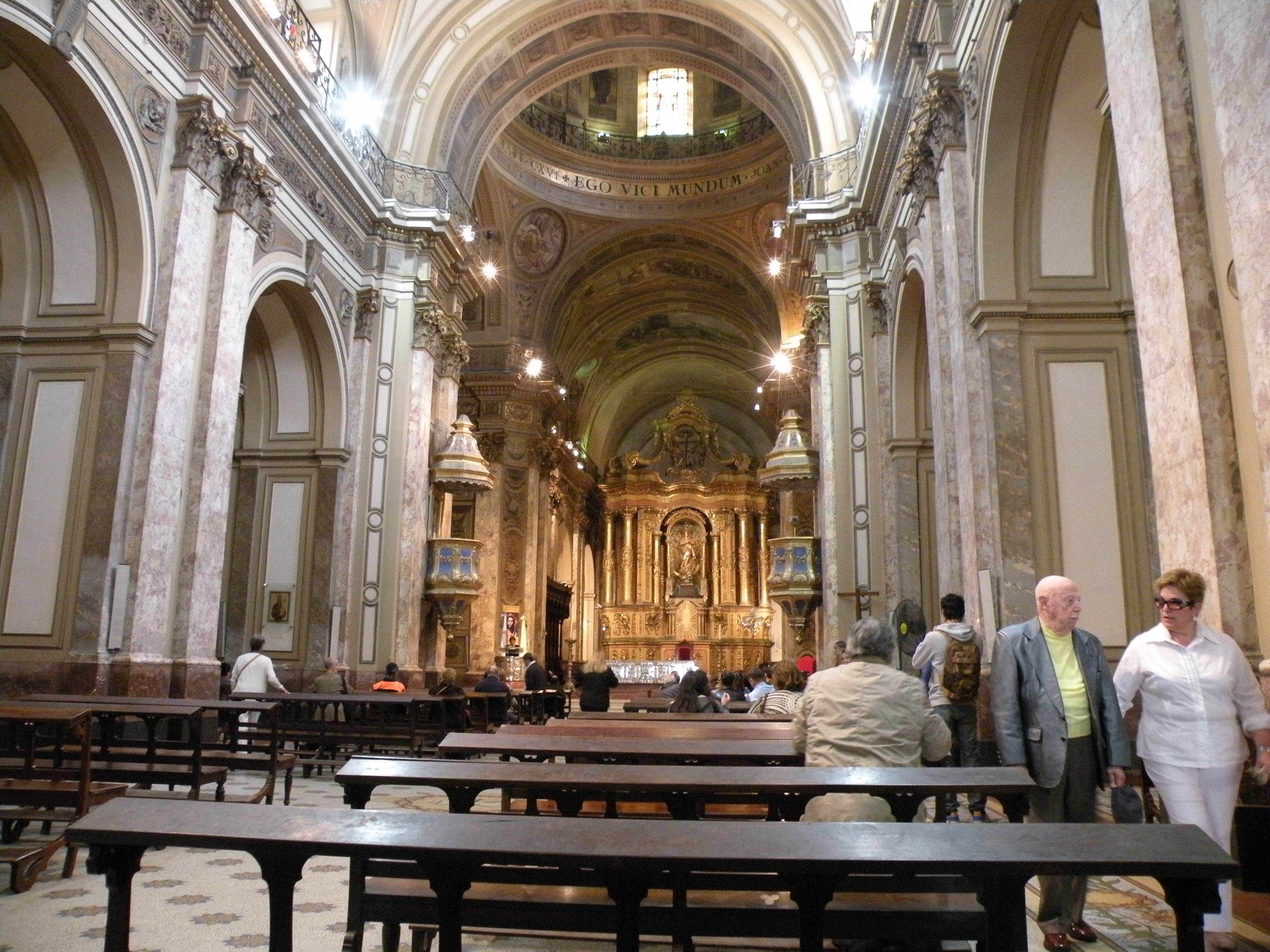 INTERIOR OF THE METROPOLITAN CATHEDRAL OF BUENOS AIRES