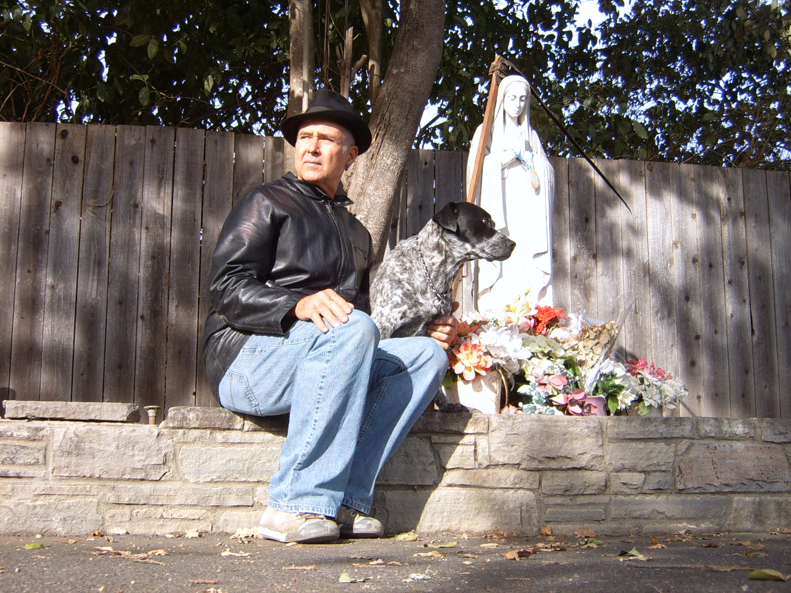 POET CHRIS GIOVACCHINI WITH YET AND COMPANION